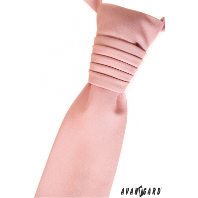Francia nyakkendő rózsaszín színű 9811