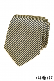 Szürke-sárga csíkos nyakkendő
