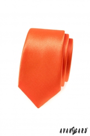 Narancssárga keskeny nyakkendő