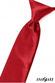 Piros fiú nyakkendő a gumiszalag