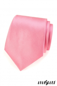 Rózsaszín strukturált nyakkendő - 7 cm