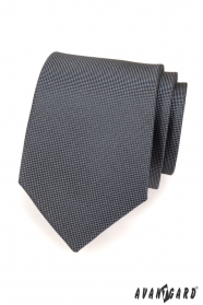 Férfi nyakkendő grafit színű finoman strukturált