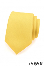 Sárga matt nyakkendő