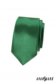 Keskeny nyakkendő, zöld árnyalat