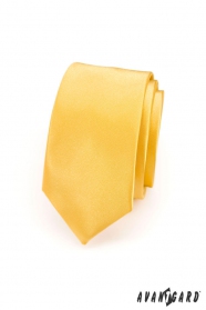 Keskeny sárga slim nyakkendő