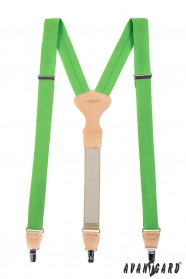 Zöld férfi nadrágtartó Y alak - 34 mm