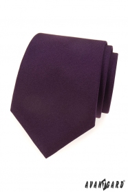 Sötét lila matt nyakkendő