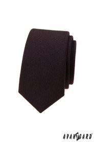 Sötétbarna luxus keskeny nyakkendő