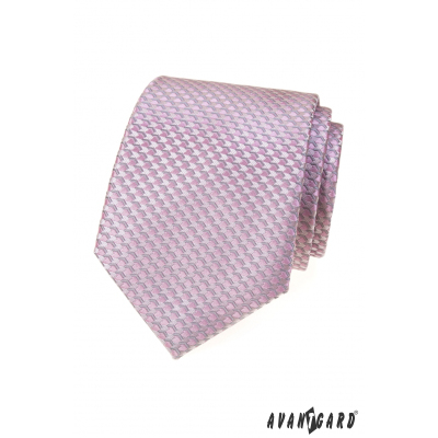 Rózsaszín nyakkendő modern mintával
