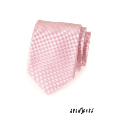 Rózsaszín strukturált LUX nyakkendő férfiak számára