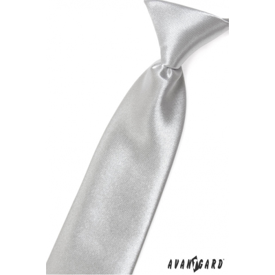 Ezüst fényes fiú nyakkendő 44cm
