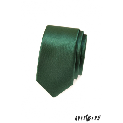 Sötétzöld slim nyakkendő