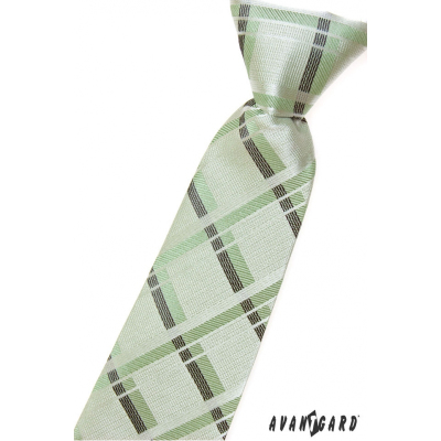 Fiú nyakkendő zöld csíkkal