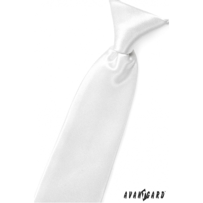 Fehér fényes fiú nyakkendő