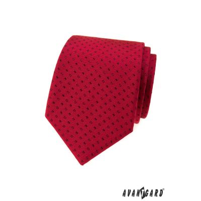 Piros nyakkendő kis fekete téglalapok