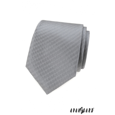 Szürke nyakkendő összefonódó mintával