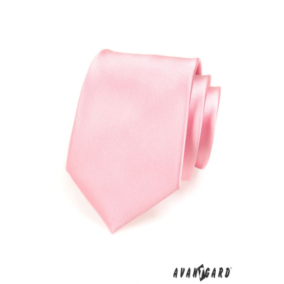 Férfi nyakkendő rózsaszín fényes