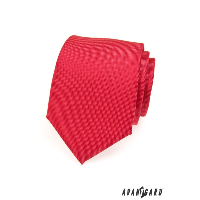 Piros férfi nyakkendő finom szerkezettel