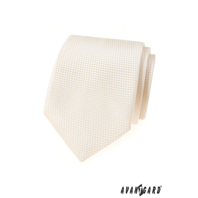 Krémes strukturált nyakkendő Avantgard Lux