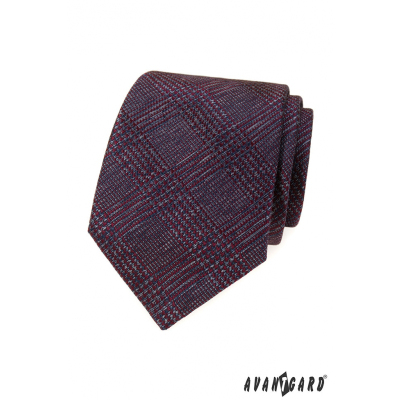Férfi nyakkendő bordó mintával