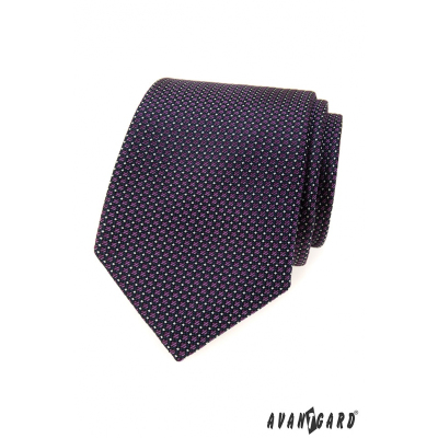 Férfi nyakkendő lila négyzetekkel