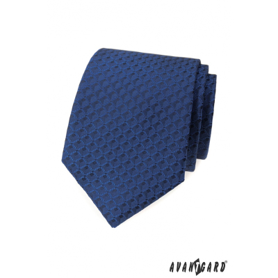 Kék nyakkendő 3D-s mintával