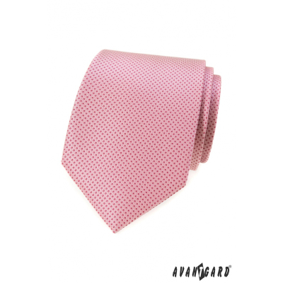 Rózsaszín nyakkendő kis pöttyökkel