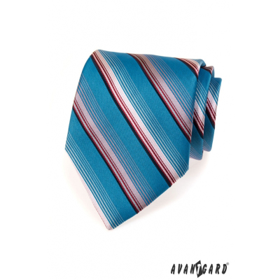 Kék csíkos férfi nyakkendő