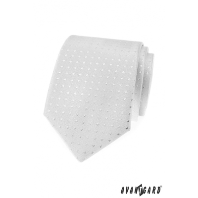 Ezüst nyakkendő négyzetekkel