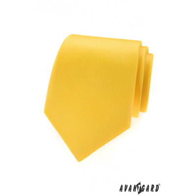 Sárga, matt Avantgard nyakkendő