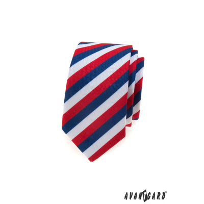 Keskeny nyakkendő Tricolor Lux