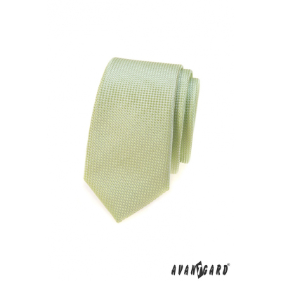 Zöld slim nyakkendő, kötött szerkezet