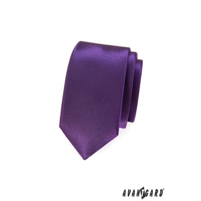 Sima lila slim nyakkendő