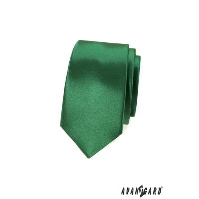 Keskeny nyakkendő, zöld árnyalat