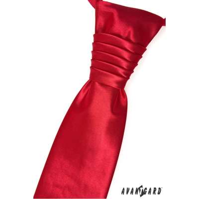 Piros egyszínü francia nyakkendő