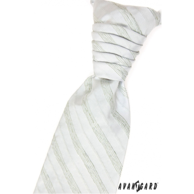 Francia nyakkendő, zöld csíkok