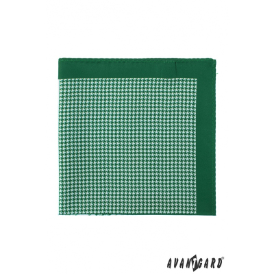 Szimpla mintás zöld díszzsebkendő