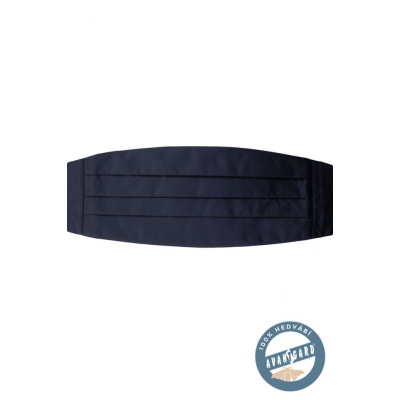 Navy kék selyem övkendő