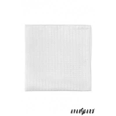 Lux mintás fehér díszzsebkendő