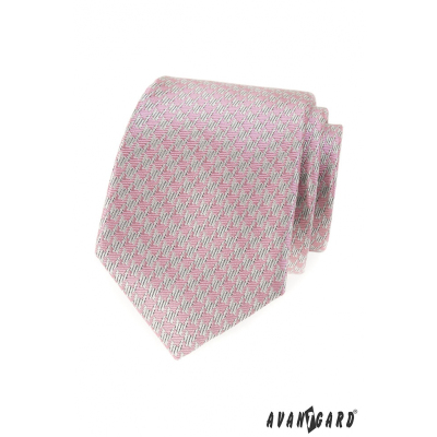 Férfi nyakkendő rózsaszín mintával