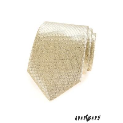 Strukturált nyakkendő arany színben