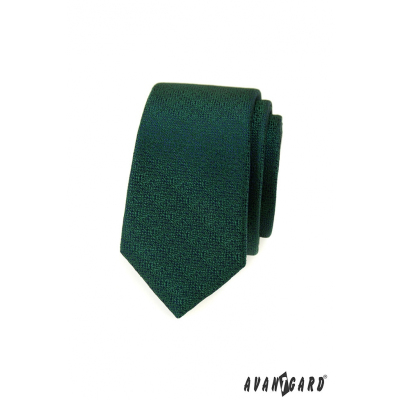 Zöld keskeny nyakkendő mintával