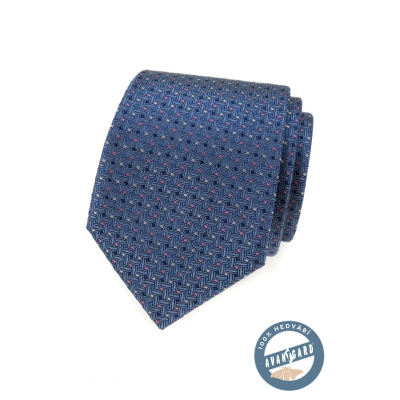 Luxus selyem nyakkendő színes mintával