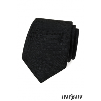 Fekete nyakkendő mintával