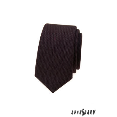 Sötétbarna luxus keskeny nyakkendő