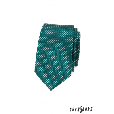 Zöld pöttyös keskeny nyakkendő