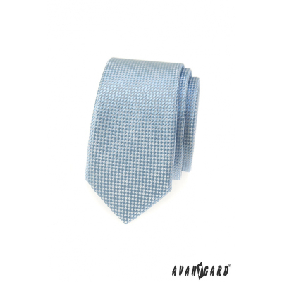Halvány kék vékony Avantgard nyakkendő