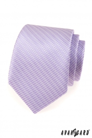 Fehér nyakkendő lila csíkokkal