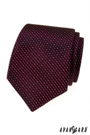 Bordó nyakkendő színes mintával