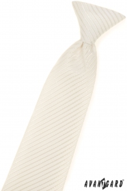 Krém színű mintás fiú nyakkendő 44 cm